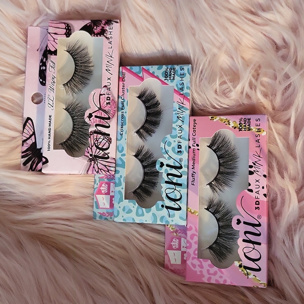 Brand New IONI 3D Mink False Lashes- 3 CT.